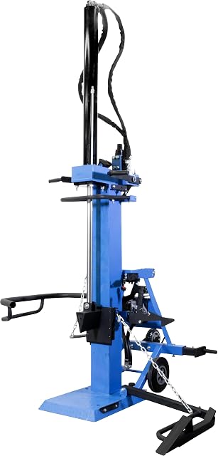 Fendeur de bûches vertical Güde sur attelage trois points, avec bras lève-bûche hydraulique
